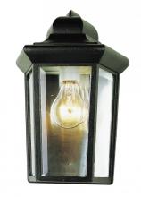  4483 BK - Rendell 12-In. 1-Light, Beveled Glass Outdoor Pocket Wall Lantern